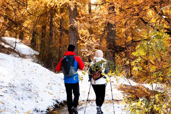 Randonnée en automne à Valberg