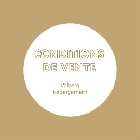 Conditions de vente Valberg hébergement